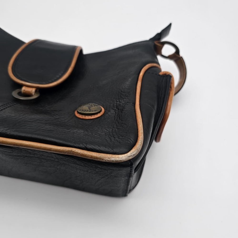 Illution Leather Handbag - Black and Brown - Picture 2 of 8
